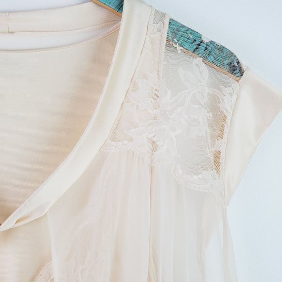 Vintage JC Penney 2 Pc Robe & Night Gown Silky Nylon Honeymoon Bridal Set, Sz M - Picture 7 of 10